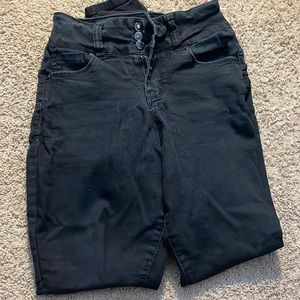 Black high waisted jeans
